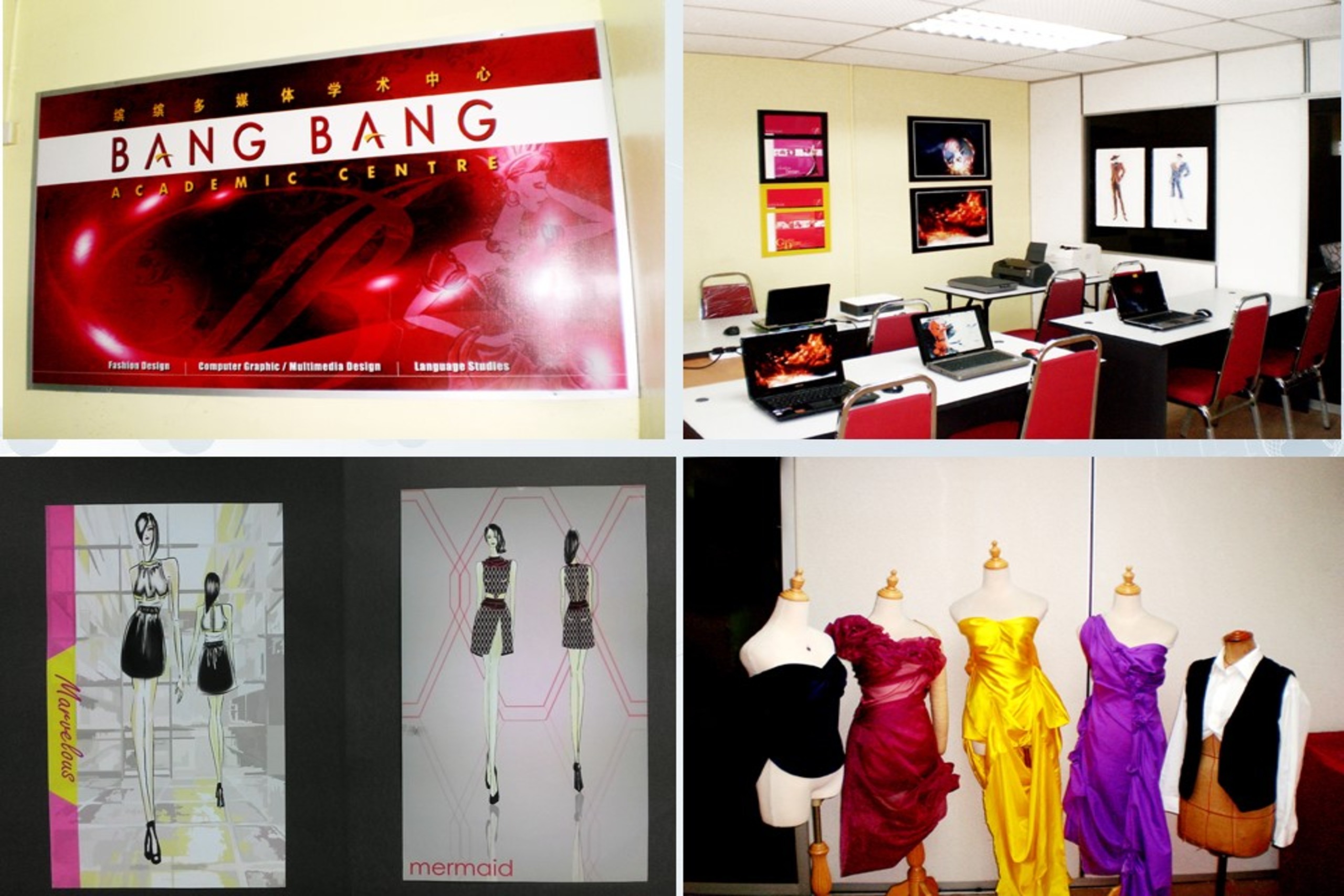 Bang Bang Fashion & Design Academy graduates presenting their final project